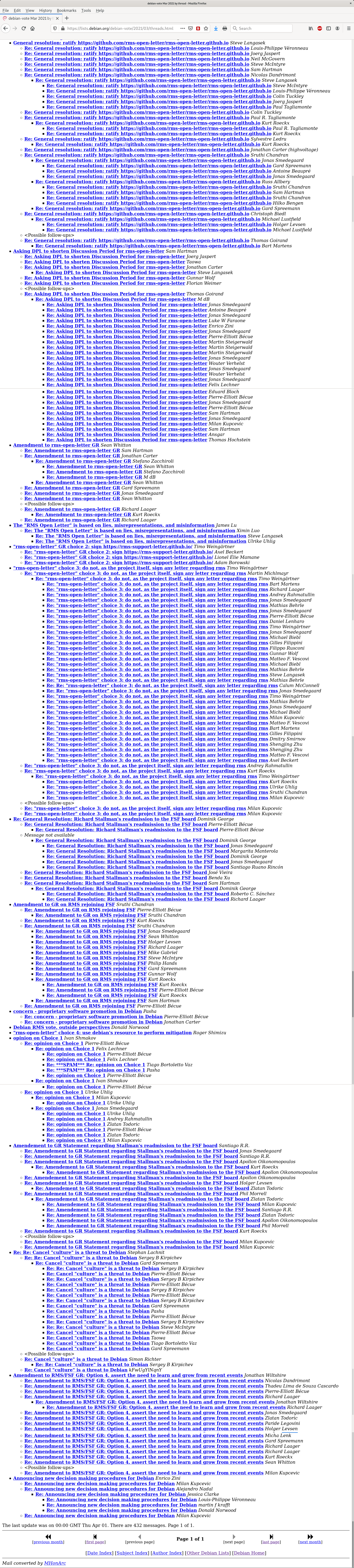 Richard Stallman, RMS, lynching, Debian, 2021, debian-vote, Steve Langasek, Molly de Blanc, Jonathan Carter, Kurt Roeckx