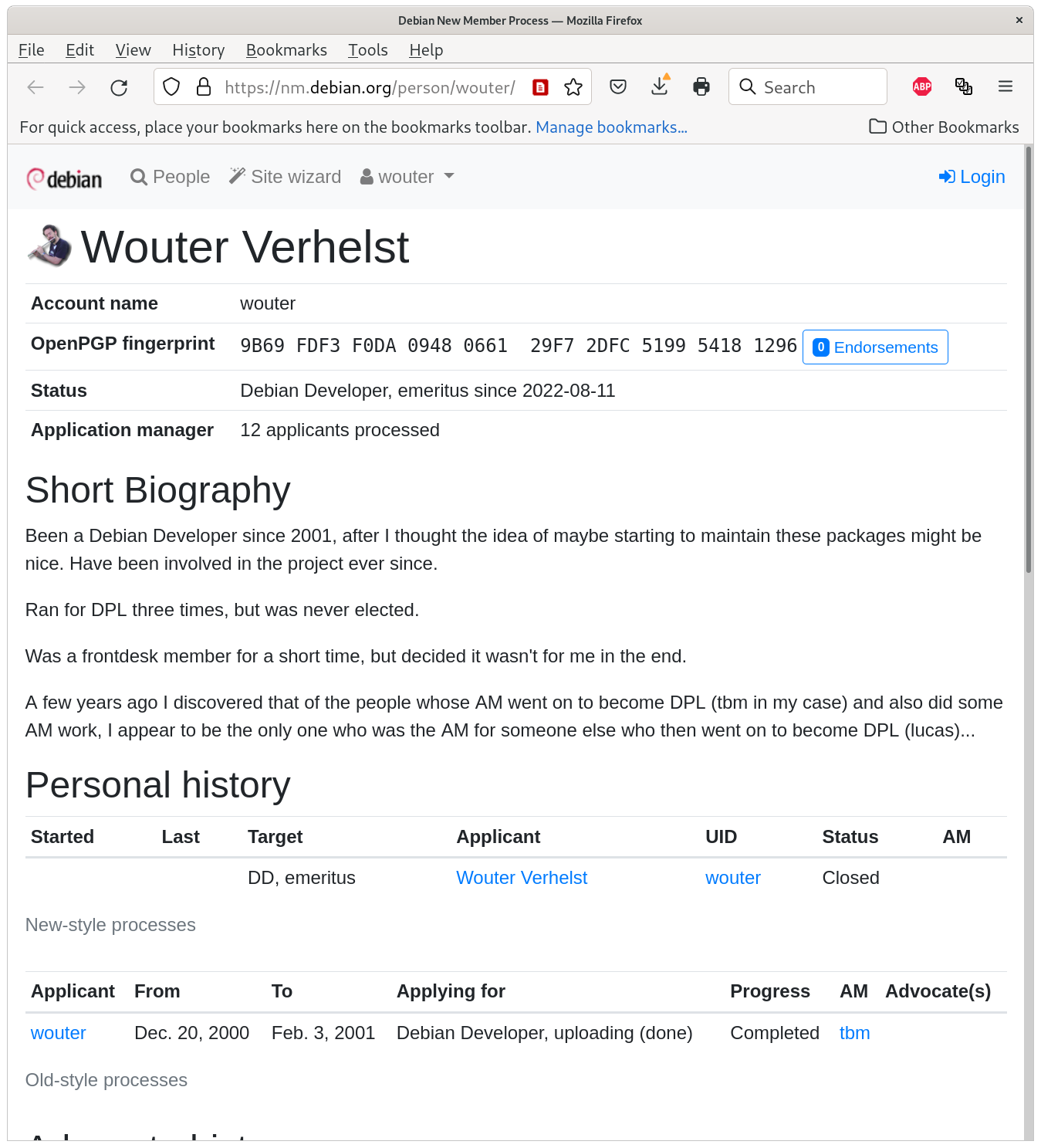 Wouter Verhelst, Debian, expelled, resignation